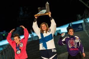 Jacqueline Legere (CAN), Salla Kyhala (FIN), Alicia Blomberg (CAN)  - Celebration
